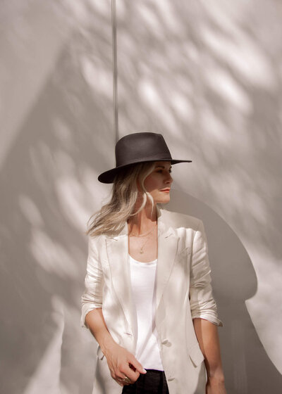 Black belted blazer