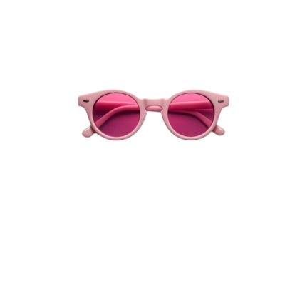 Pink Retro Sunglasses in Retro Star Template Representing Vintage Fashion