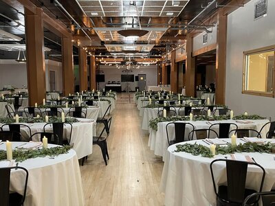 Amazing wedding venue with tables and chairs in great falls mt