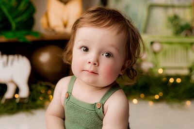 Baby playing in the water