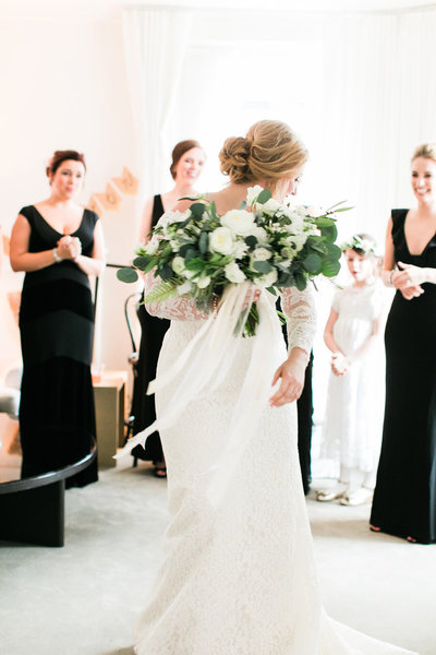 A beautiful wedding moment from a first dance at the Chicago Cultural Center
