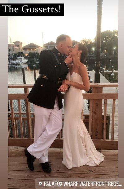 Venue with Couple Kiss on Dock Palafox Wharf Waterfront Venue Pensacola Fl Best of Pensacola Wedding Venues