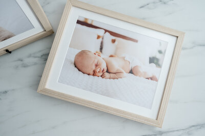 A photo of a baby sleeping.