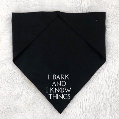 Game of Thrones Dog Bandana from The Brunchin' Pup