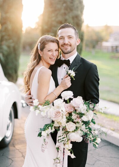 Blush black tie wedding at Twin Oaks Golf Course & Carmel Mountain Ranch Estate by Lisa Riley Photography based in San Diego, California.