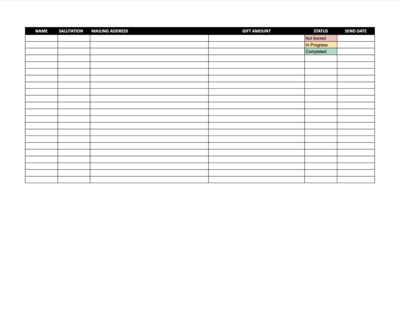 Thank you note tracker sneak peek