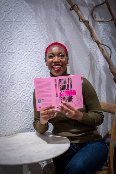 Focus photo of a woman doing painting