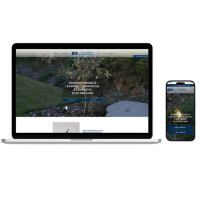 Affordable website design example for trades business in Warrnambool.