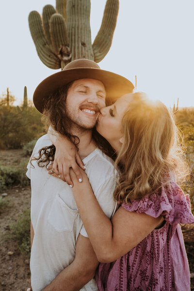 Superstition Mountain Engagement Photoshoot