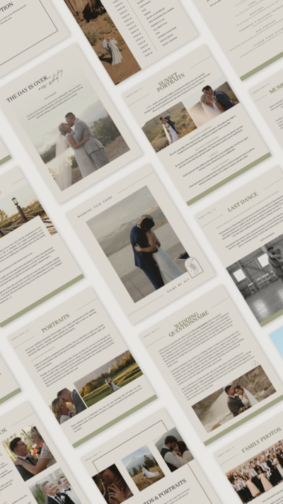 Wedding Video Guide Template for Wedding Videographers