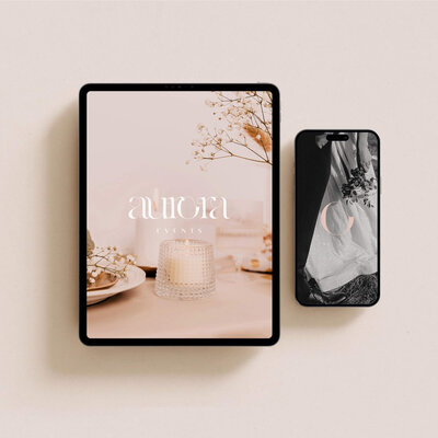 Huisstijl ontwerp Aurora Events