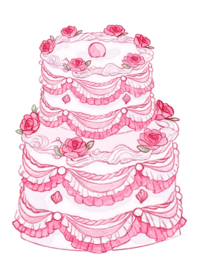 2 Tier Lambeth Cake