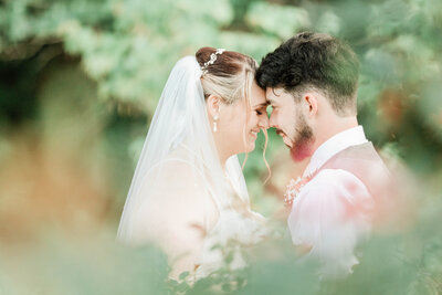 Formal bride & groom photo taken on the long drive way leading up to the main house at Inola. Photo taken by Chicago + Atlanta Photographer Ella Grace Richards of Forever Love Photography 