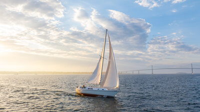 sailing lessons sail main sail newport ri