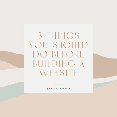 3 things you need to do before building a website