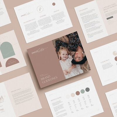 Wedding and family photographer brand guidelines