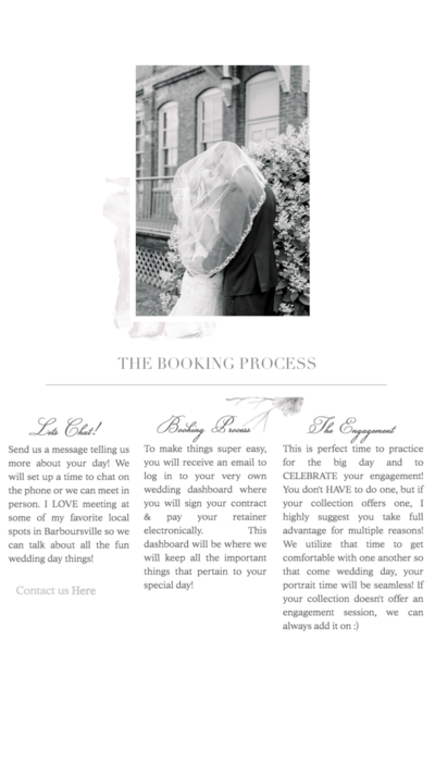 Charleston Wedding Photography Booking Process
