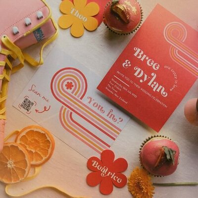 Retro Wedding Flat Lay 3