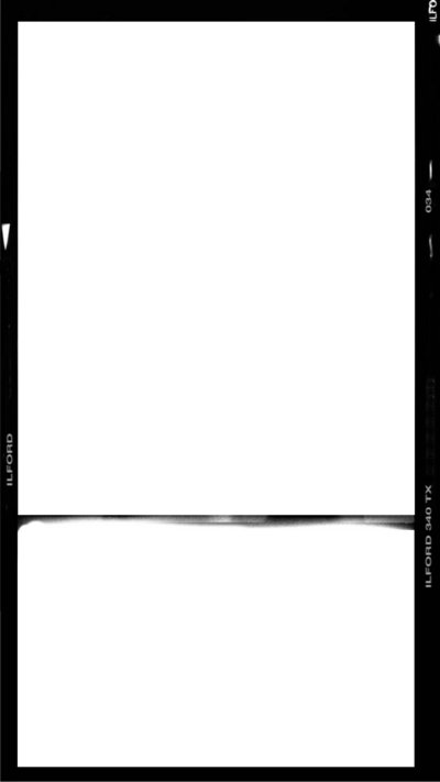 Black film strip photo frame
