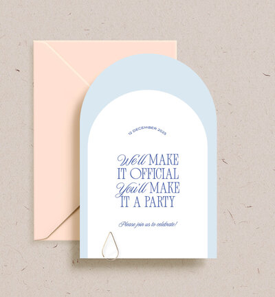 Tangerine peach colour theme Big Love wave 2 card invitation package by State of Elliott