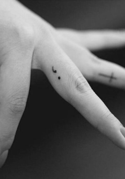 Tiny Tattoos Semicolon