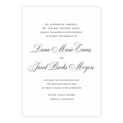 Letterpress wedding invitations by Sweetly Said