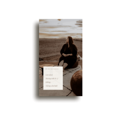 Editorial Instagram story template for photographer
