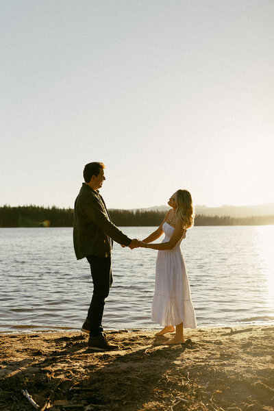 Whimsical Engagement Session at Seeley Lake