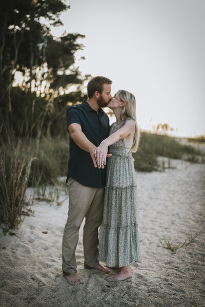 engagement session on the beach at hilton head