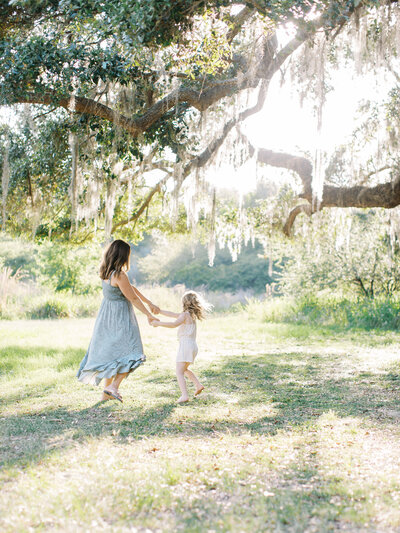 Family Photography in an open field in Gainesville, FL
