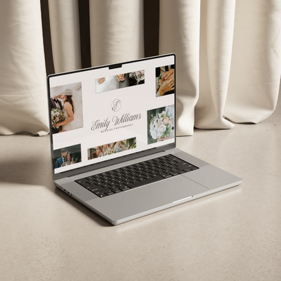 HoneyBook Design for Photographers on Computer Screen
