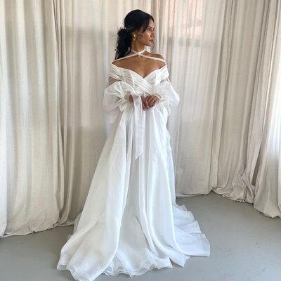 Princessenjurk van uniek kant en korset top