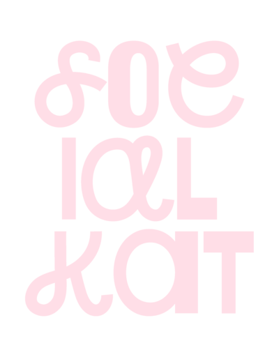 Social Kat Media alternate logo light pink