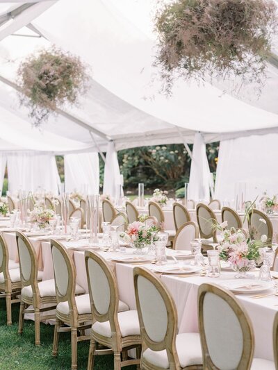 tented wedding reception at stanley park