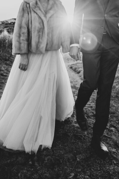 Bride and groom photographed by South Shore wedding photographers.