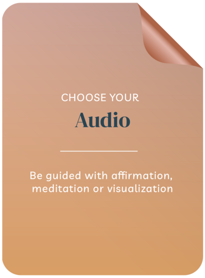 Guided affirmations, meditations, visualizations
