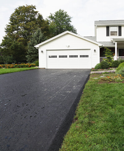 House with Sealcoated Driveway