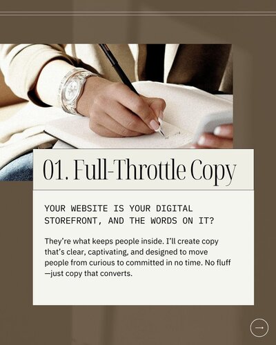 kimberly showit website template homepage design for coachhes and course creators