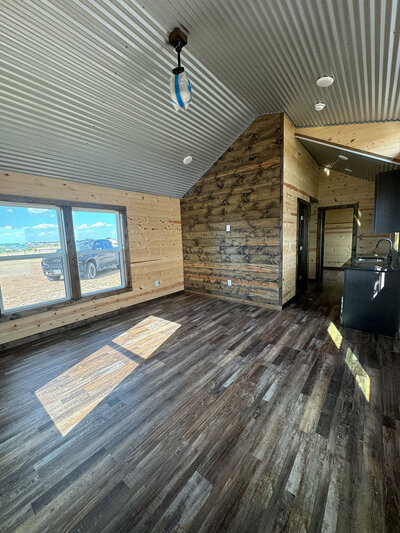 custom log cabin interior