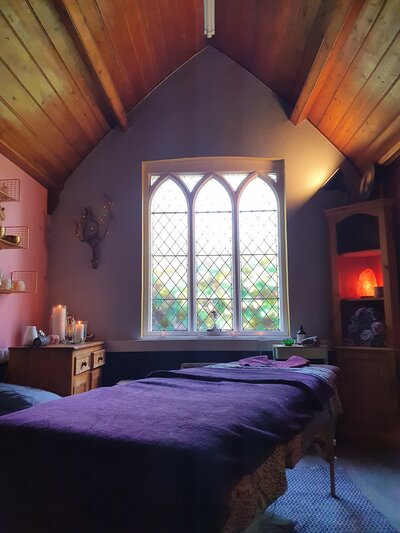 This Wild Mama's Chapel in Budleigh Salterton is a peaceful setting for holistic and somatic healing in Devon