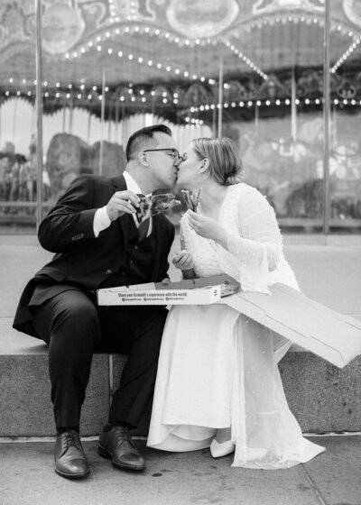 Bridal party photo at Dallas wedding at Nasher Sculpture Center