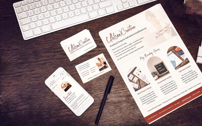 website, business cards, Professional Spotlight for branding