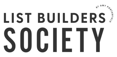 List Builders Society Logo in Black - email marketing course