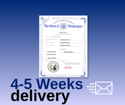 Apostille certificate with time line