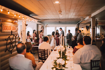 Top Deck Boathouse Wedding at Gordon Lodge