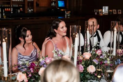bride and sister