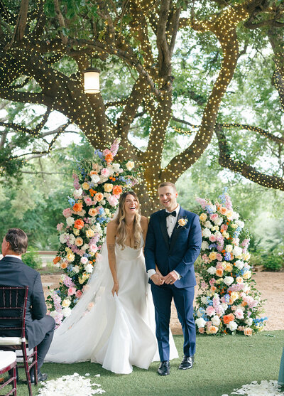 Wedding Ceremony at Tree Site Four Seasons Austin planned by Bianca Nichole and Co