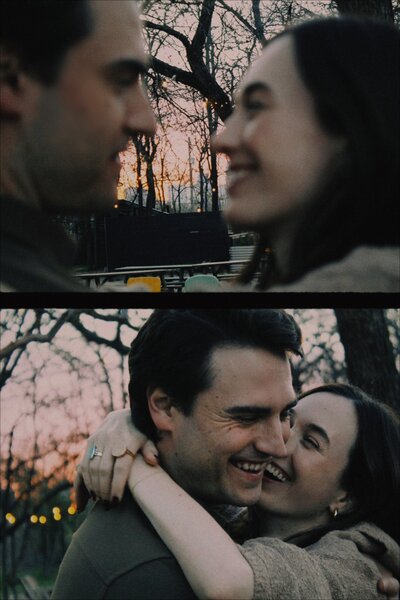 Image of an engaged couple at engagement photoshoot from Luxury Photographer at ADP Studio