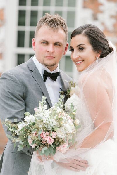 The Carolinas Magazine featuring bride and groom photos by Amy Kolo