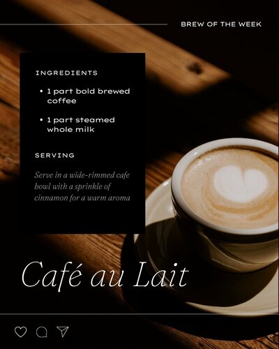 social media templates for bakery and restaurants - coffee recipe
